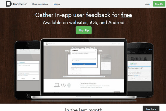 Doorbell.io - In-app user feedback widget, on web, iOS, and Android