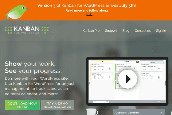 Kanban for WordPress – Add Kanban boards to your WordPress sites and get organized! Great for project management, CRM, sales tracking, editorial calendar and more.