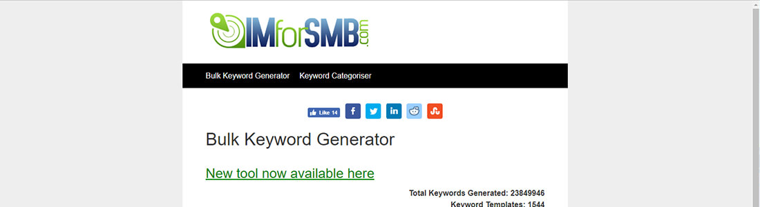 Imforsmb.com’s Bulk Keyword Generator