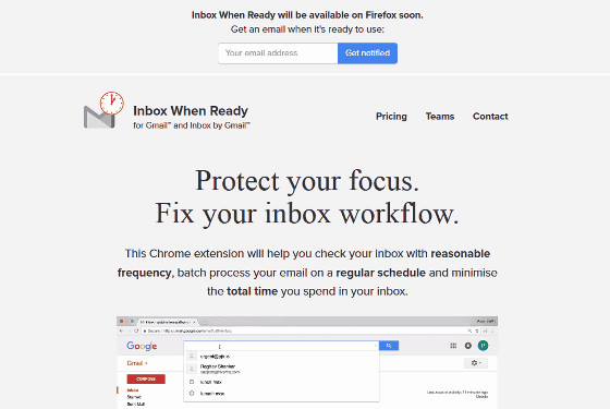 Inbox When Ready – Protect your focus