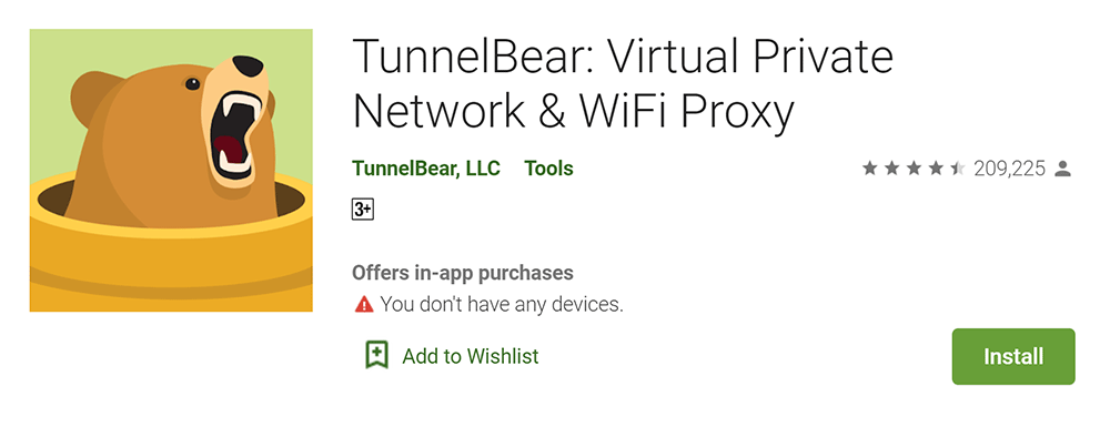 Tunnel Bear