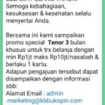 Contoh broadcast WA – Bank Bukopin