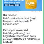 Contoh broadcast WA dari Bank Mandiri