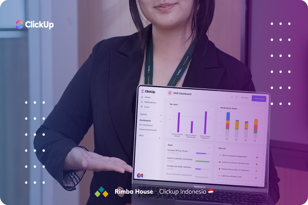 Aplikasi Clickup dengan partner resmi Clickup Indonesia